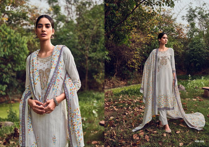 Chinaar By Zulfat 001-010 Cotton Printed Dress Material Catalog